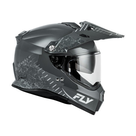 FLY TREKKER GRANITE HELMET GREY/GREY MD - 73-7042M-4