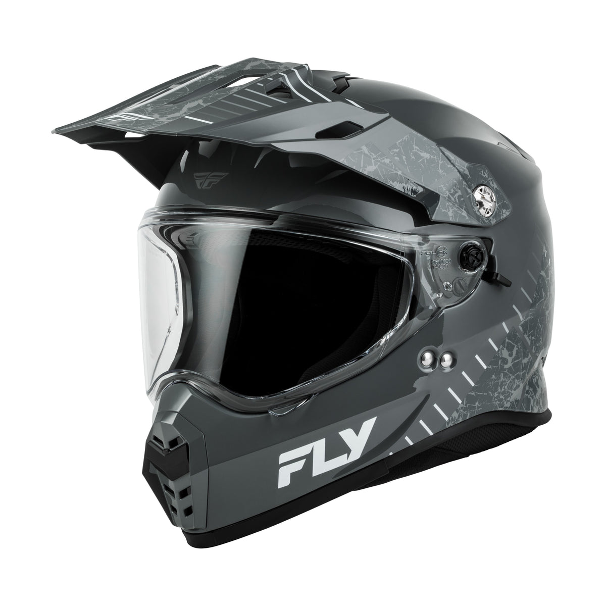 FLY TREKKER GRANITE HELMET GREY/GREY MD - 73-7042M