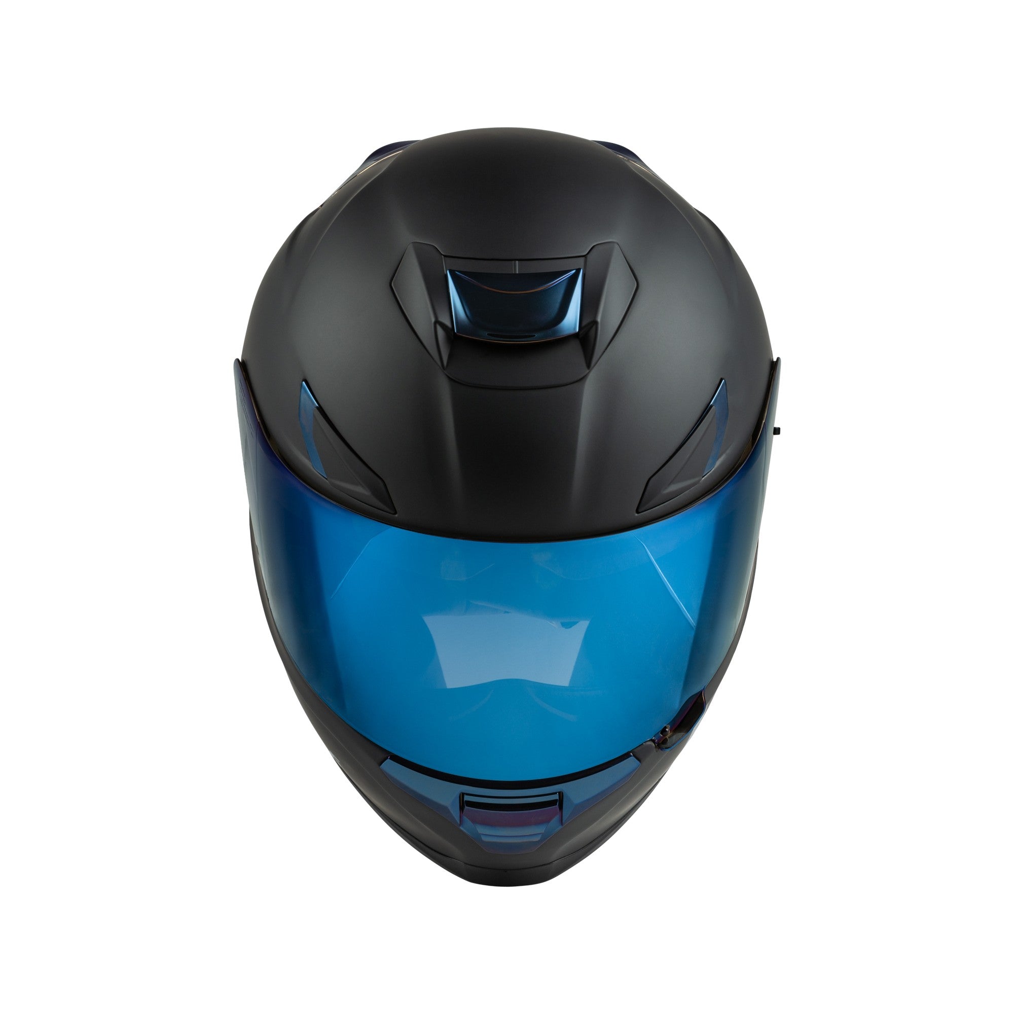 SENTINEL RECON HELMET MATTE BLACK/BLUE CHROME MD - 73-8396M-2