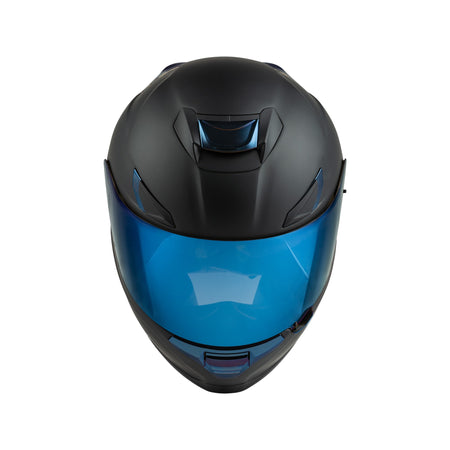 SENTINEL RECON HELMET MATTE BLACK/BLUE CHROME MD - 73-8396M-2
