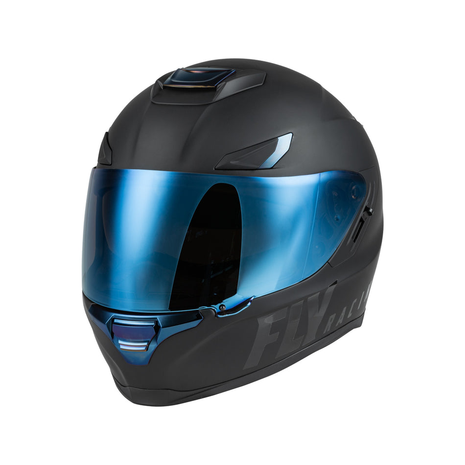 SENTINEL RECON HELMET MATTE BLACK/BLUE CHROME MD - 73-8396M