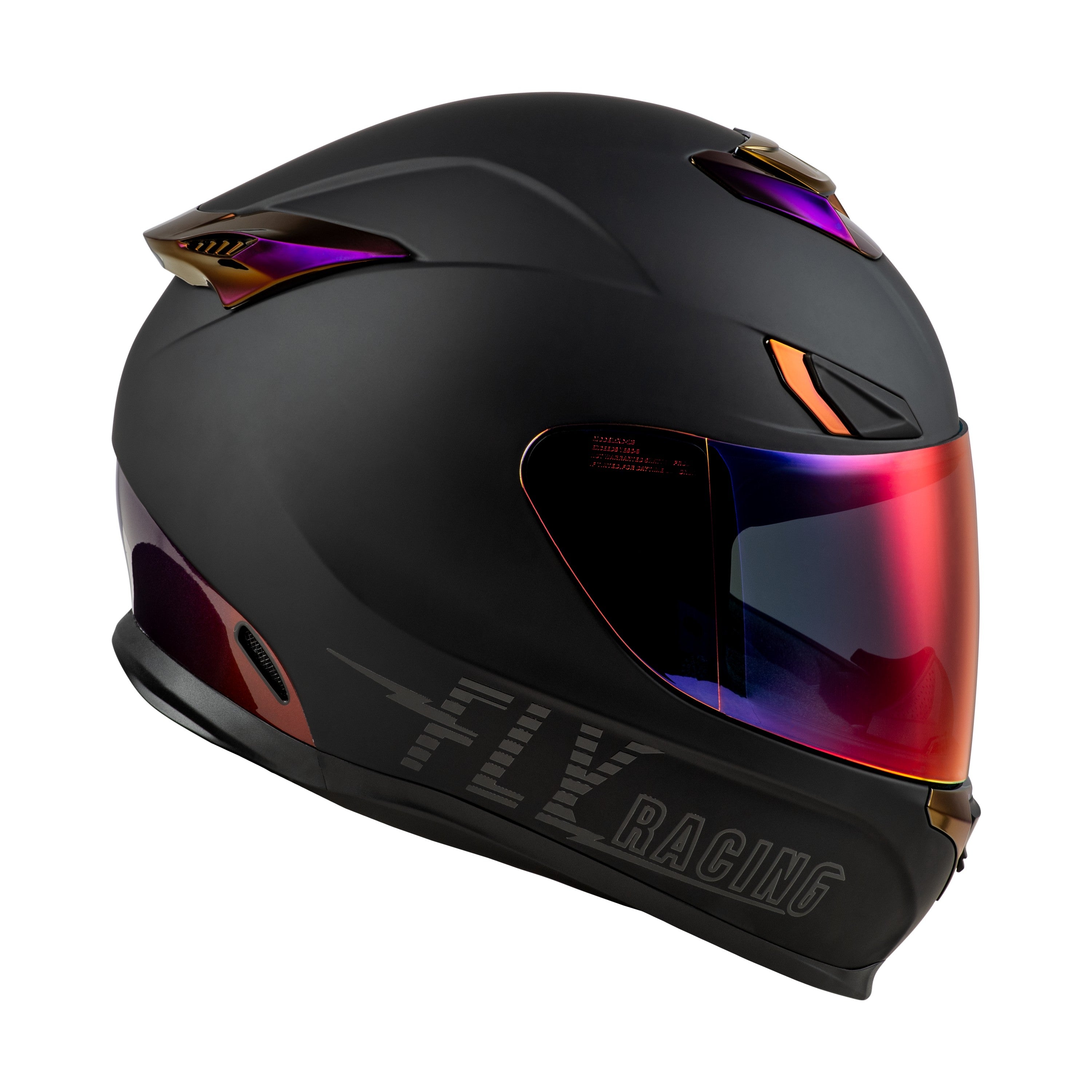 SENTINEL RECON HELMET MATTE BLACK/PURPLE CHROME XL - 73-8429X-3