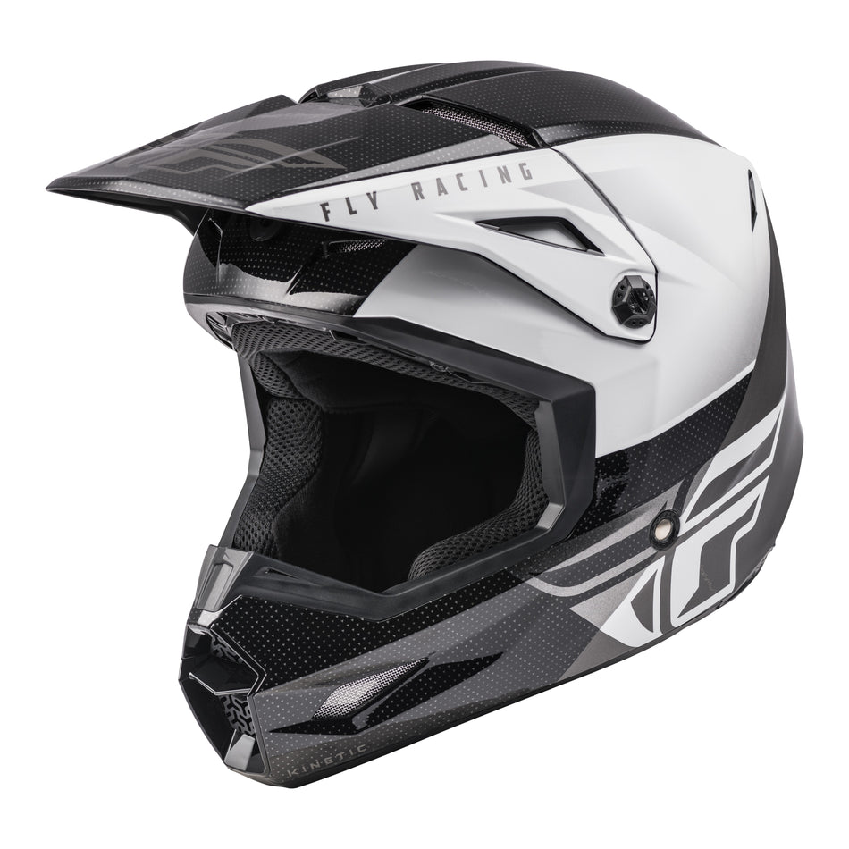 KINETIC STRAIGHT EDGE HELMET BLACK/WHITE SM - 73-8630S