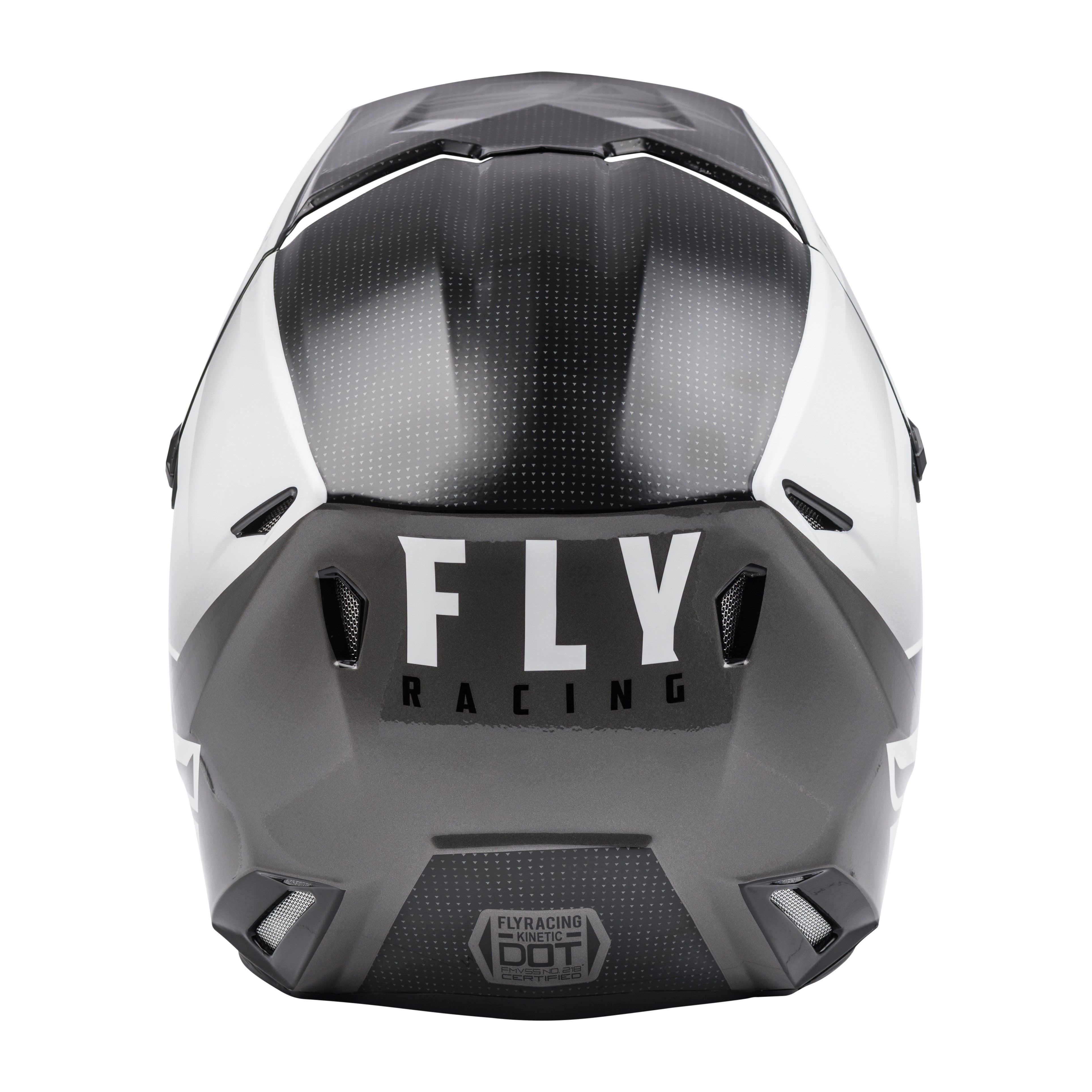 YOUTH KINETIC STRAIGHT EDGE HELMET BLACK/WHITE YM - 73-8630YM-1