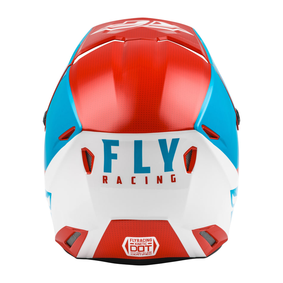 KINETIC STRAIGHT EDGE HELMET RED/WHITE/BLUE MD - 73-8632M-1