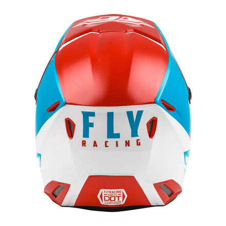 YOUTH KINETIC STRAIGHT EDGE HELMET RED/WHITE/BLUE YS - 73-8632YS-1