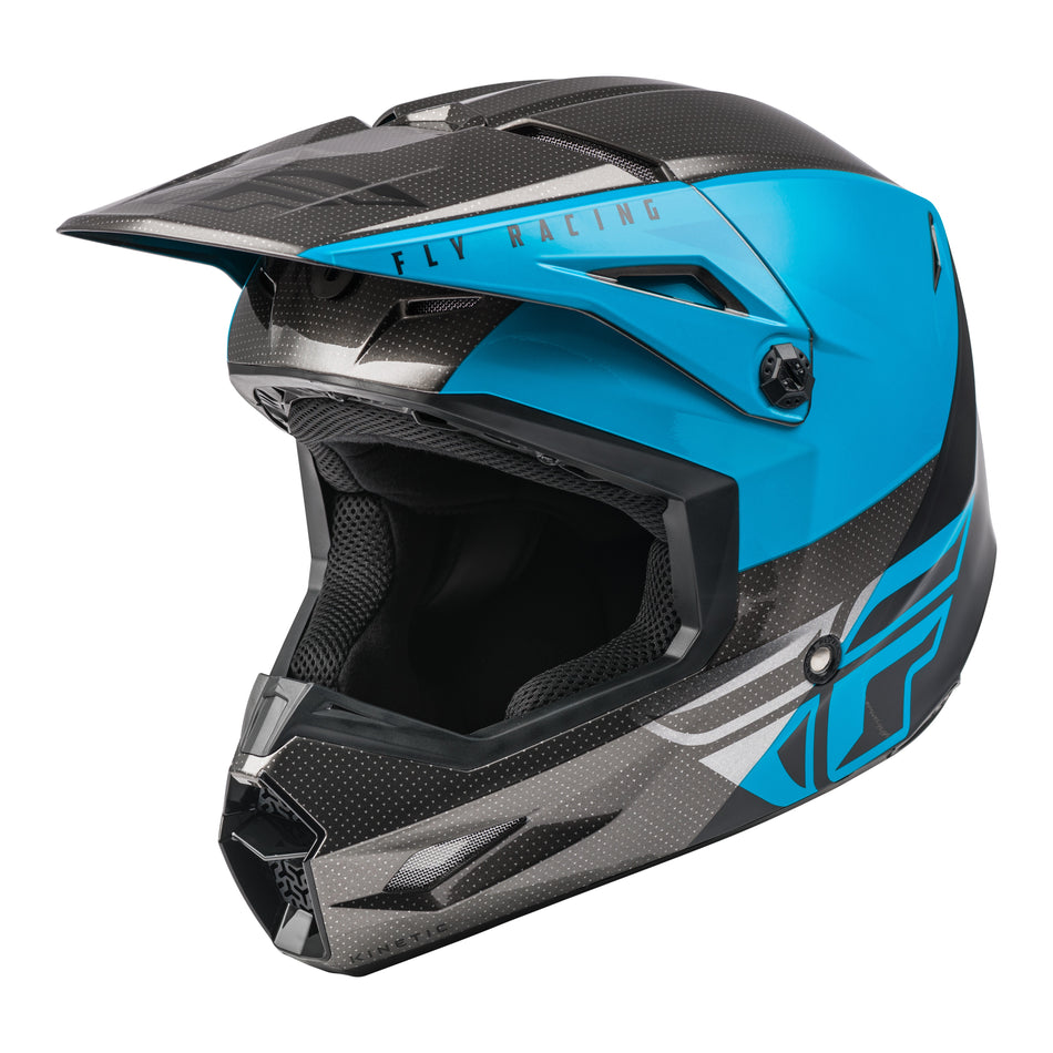 KINETIC STRAIGHT EDGE HELMET BLUE/GREY/BLACK MD - 73-8633M
