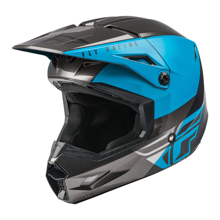 YOUTH KINETIC STRAIGHT EDGE HELMET BLUE/GREY/BLACK YM - 73-8633YM
