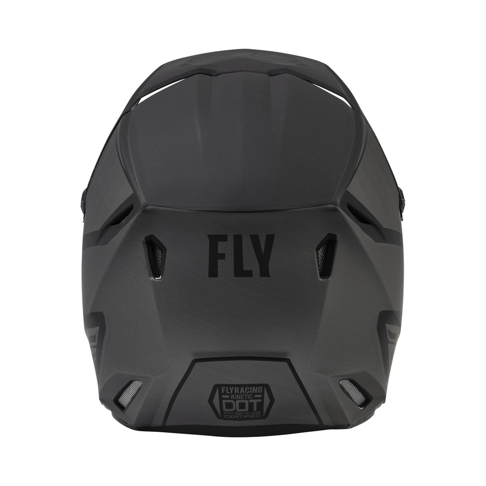YOUTH KINETIC DRIFT HELMET MATTE BLACK/CHARCOAL YS - 73-8640YS-1