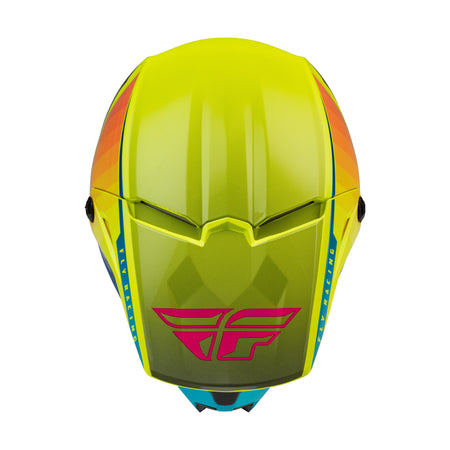 KINETIC DRIFT HELMET BLUE/HI-VIS/CHARCOAL MD - 73-8642M-2