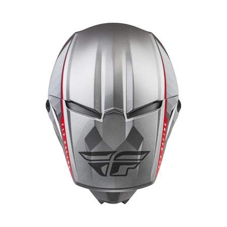 KINETIC DRIFT HELMET CHARCOAL/LIGHT GREY/RED MD - 73-8643M-2