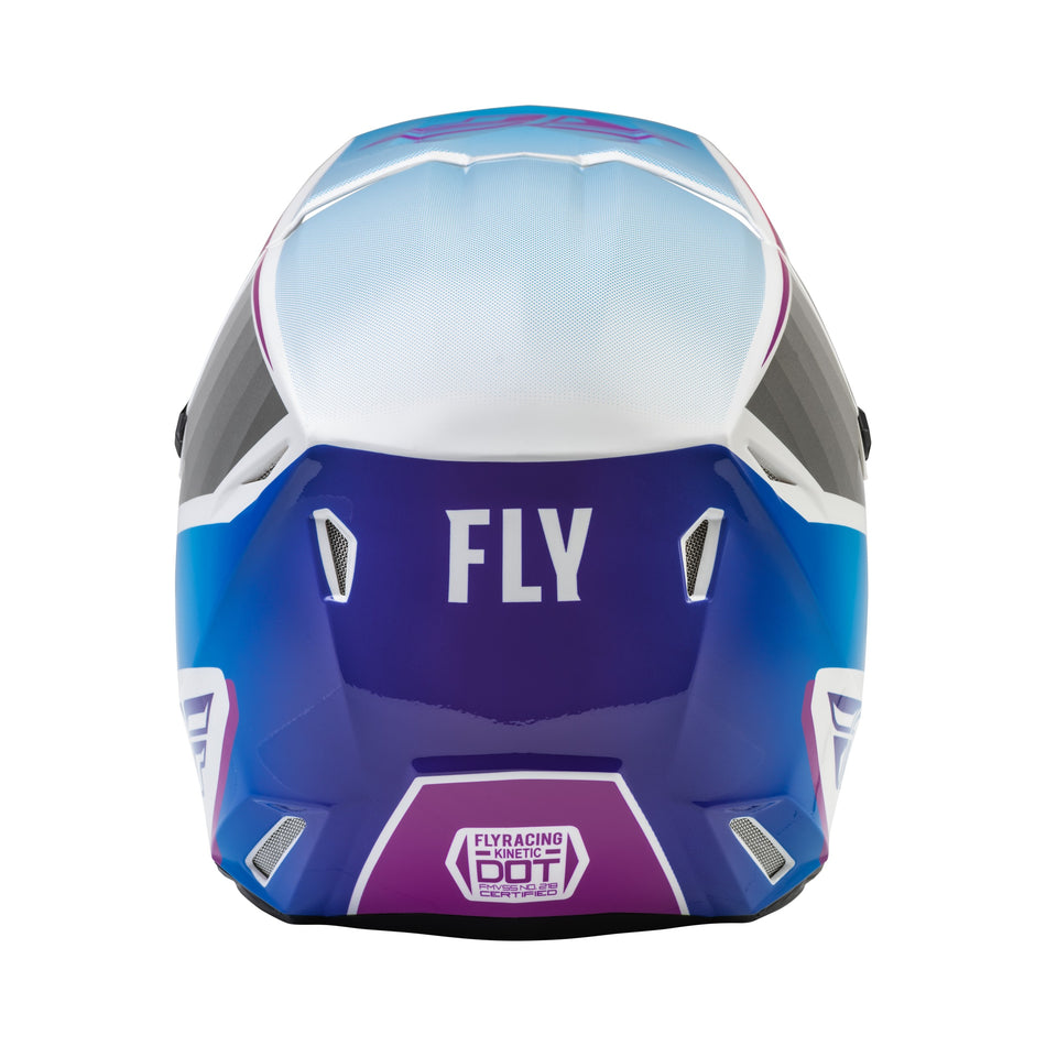 YOUTH KINETIC DRIFT HELMET PINK/WHITE/BLUE YS - 73-8644YS-1