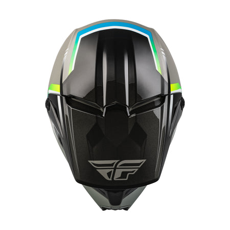 YOUTH KINETIC VISION HELMET GREY/BLACK YM - 73-8650YM-2