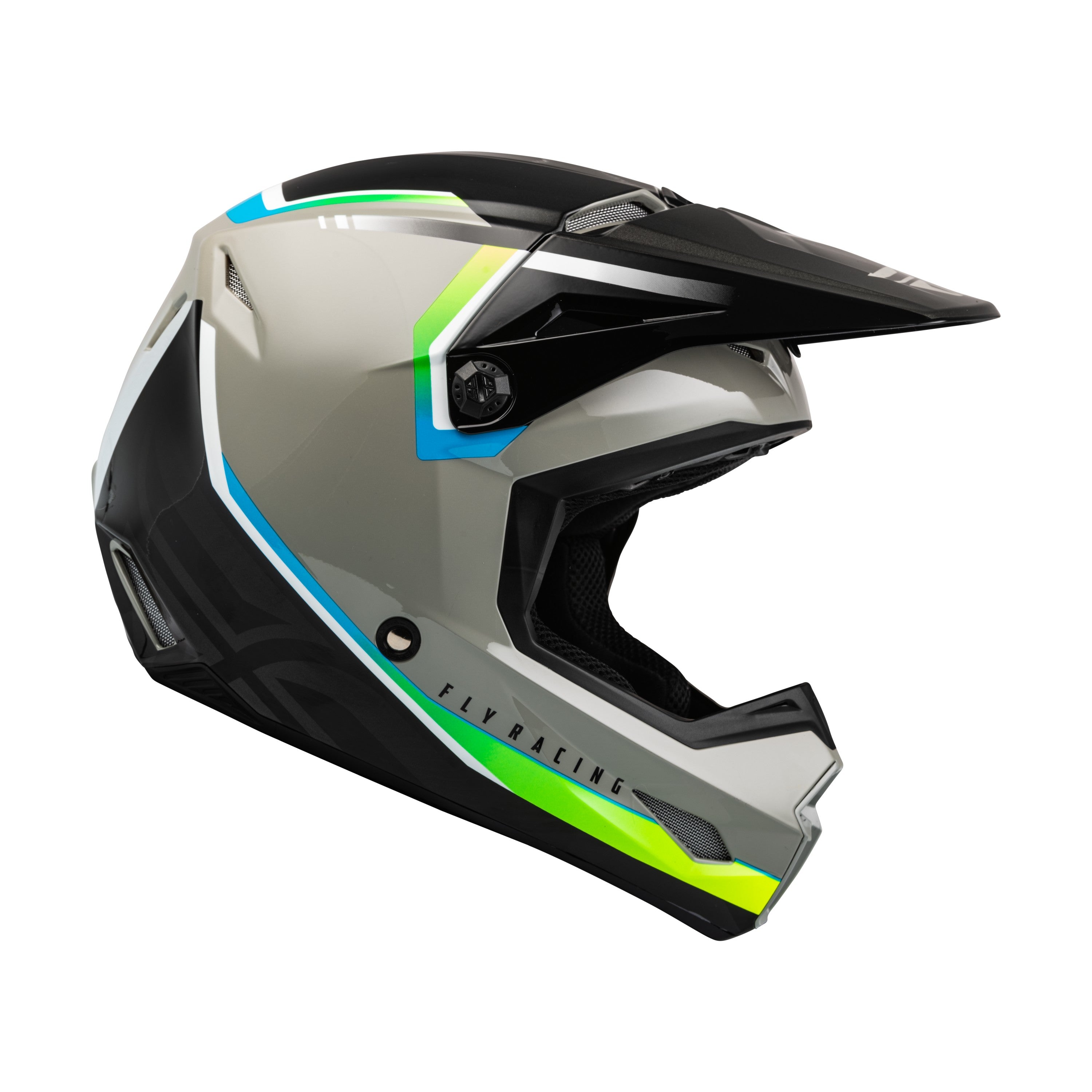 YOUTH KINETIC VISION HELMET GREY/BLACK YM - 73-8650YM-3