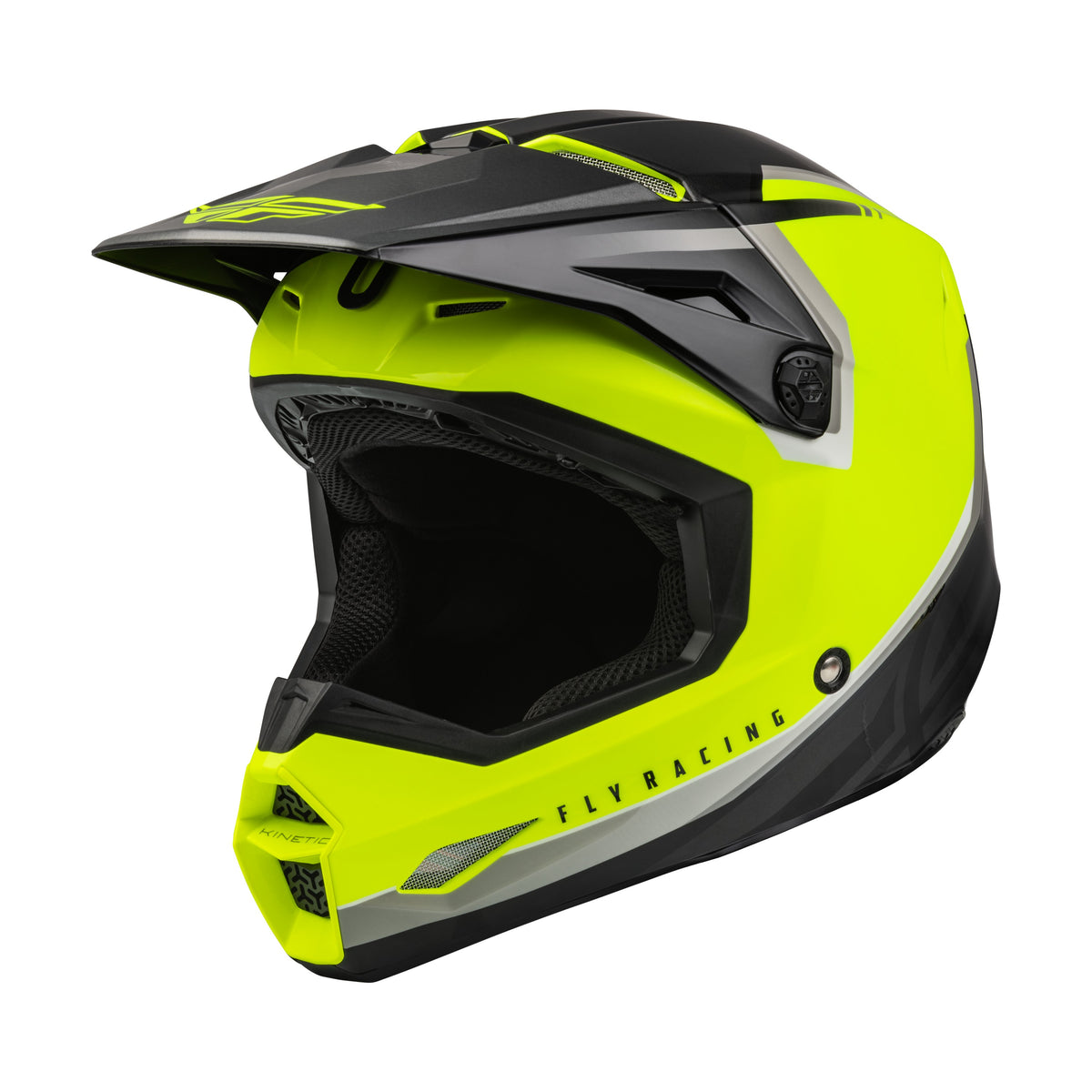 YOUTH KINETIC VISION HELMET HI-VIS/BLACK YS - 73-8651YS