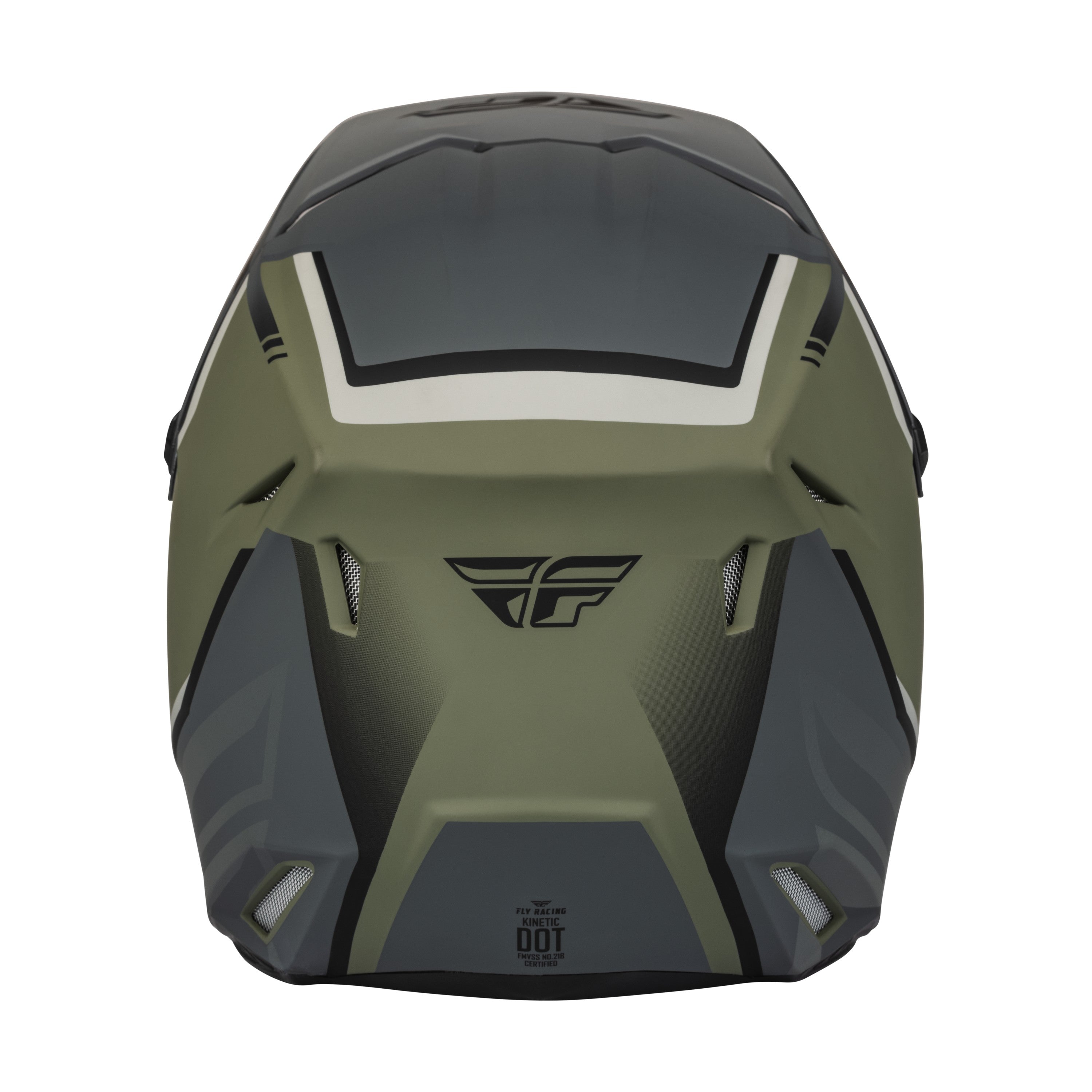 KINETIC VISION HELMET MATTE OLIVE GREEN/GREY MD - 73-8652M-1