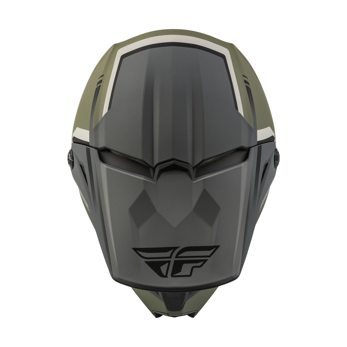 KINETIC VISION HELMET MATTE OLIVE GREEN/GREY MD - 73-8652M-2