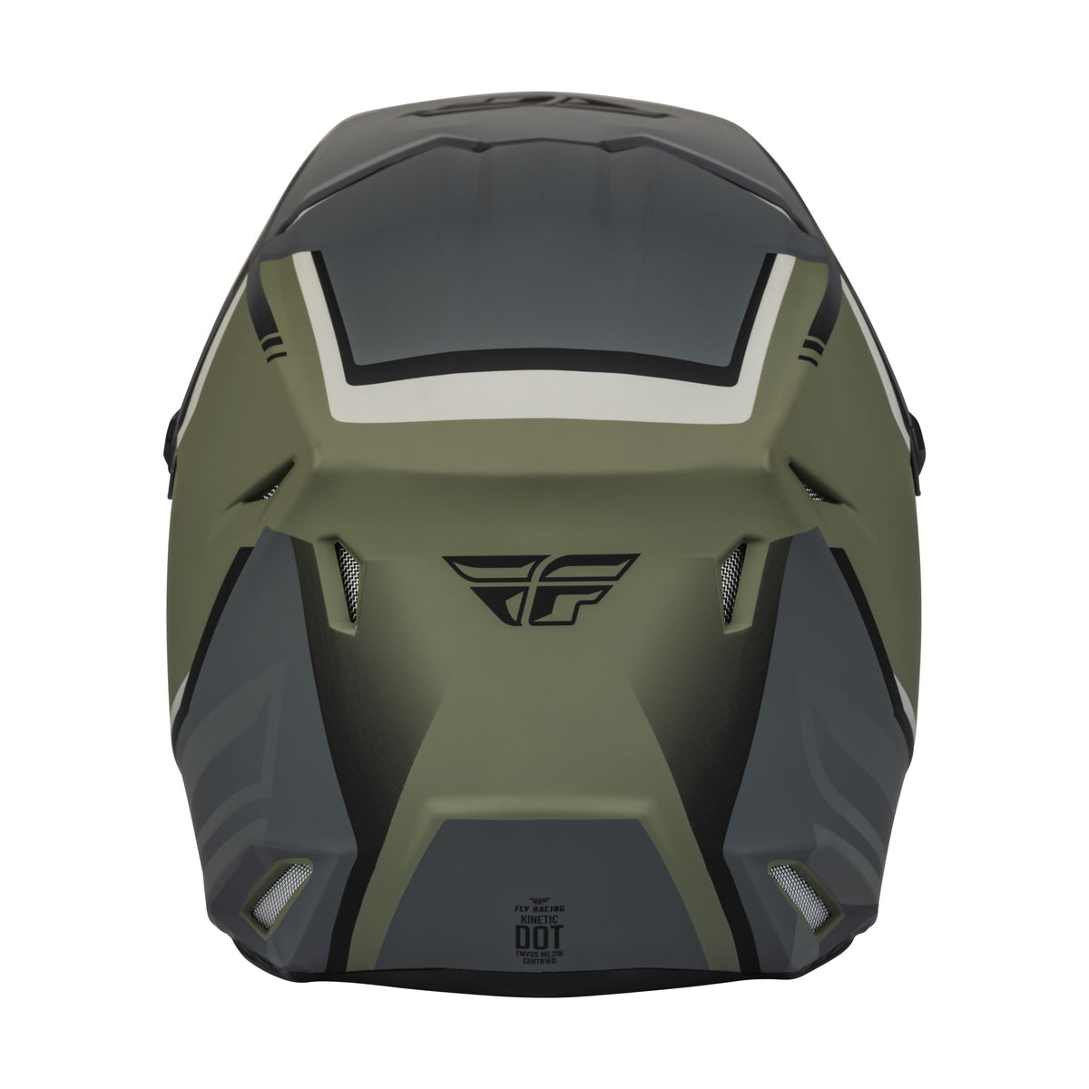 YOUTH KINETIC VISION HELMET MATTE OLIVE GREEN/GREY YL - 73-8652YL-1