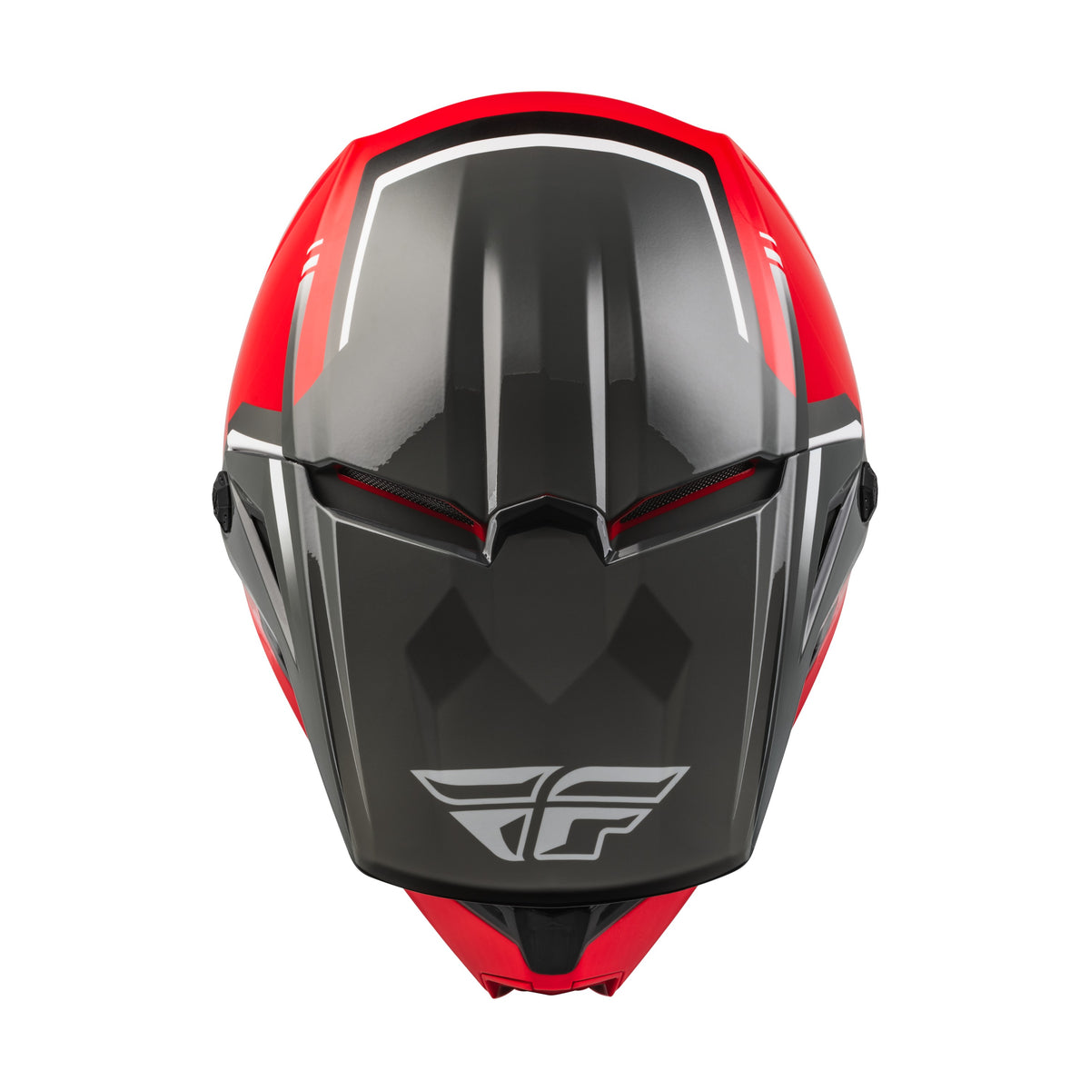 KINETIC VISION HELMET RED/GREY SM - 73-8653S-2