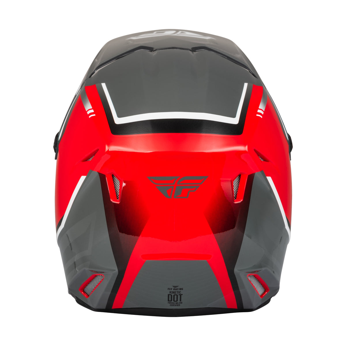 YOUTH KINETIC VISION HELMET RED/GREY YM - 73-8653YM-1