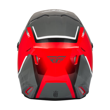 YOUTH KINETIC VISION HELMET RED/GREY YM - 73-8653YM-1
