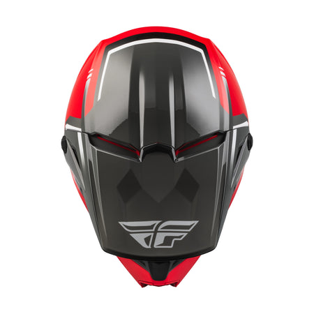 YOUTH KINETIC VISION HELMET RED/GREY YM - 73-8653YM-2