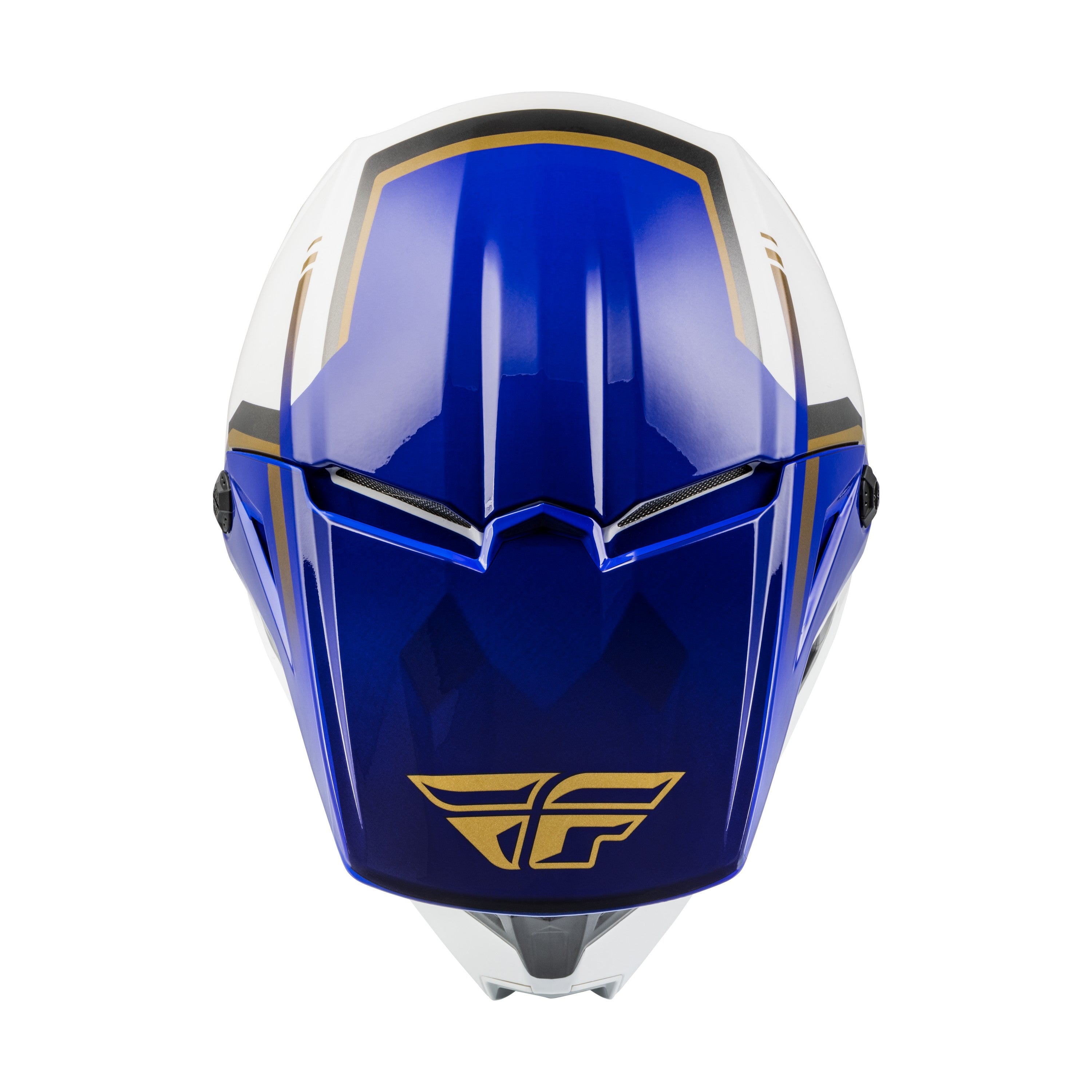 KINETIC VISION HELMET WHITE/BLUE LG - 73-8654L-2