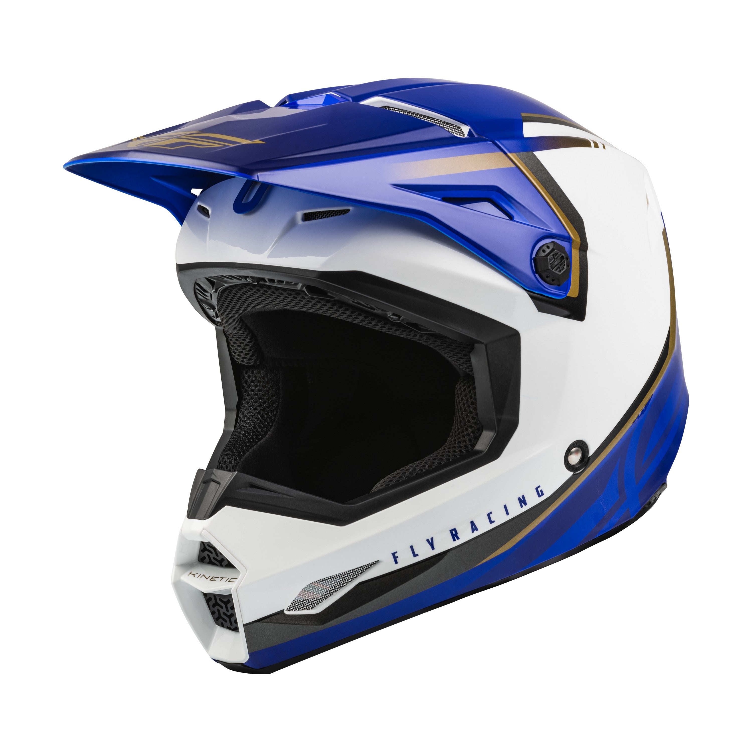 KINETIC VISION HELMET WHITE/BLUE LG - 73-8654L