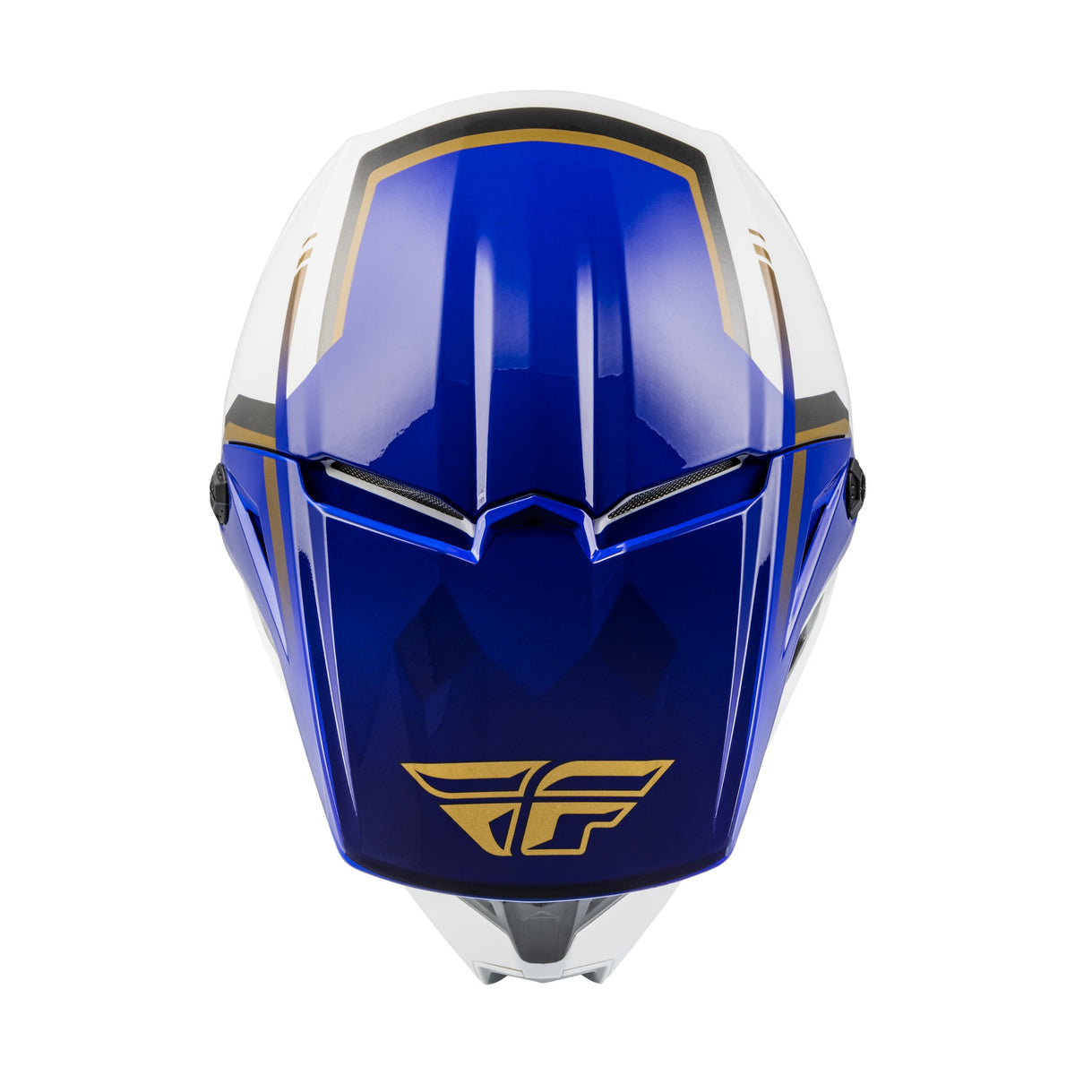 YOUTH KINETIC VISION HELMET WHITE/BLUE YM - 73-8654YM-2