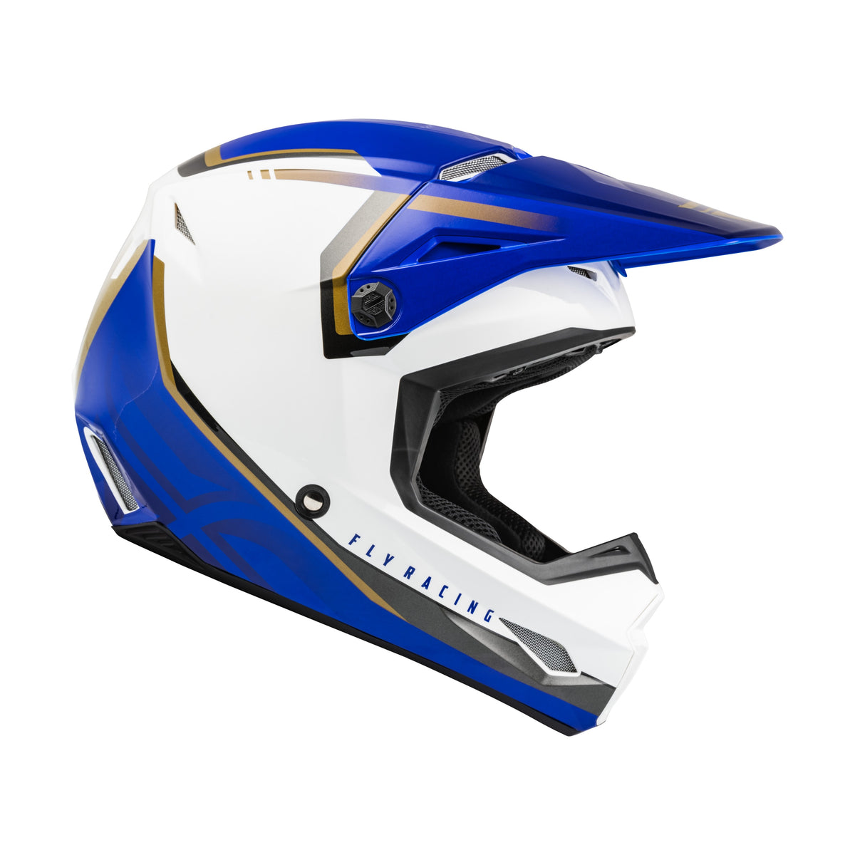 YOUTH KINETIC VISION HELMET WHITE/BLUE YM - 73-8654YM-3