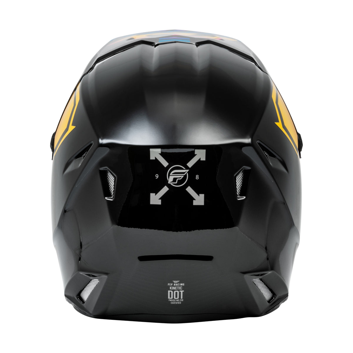 YOUTH KINETIC MENACE HELMET BLACK/SUNRISE YL - 73-8655YL-1