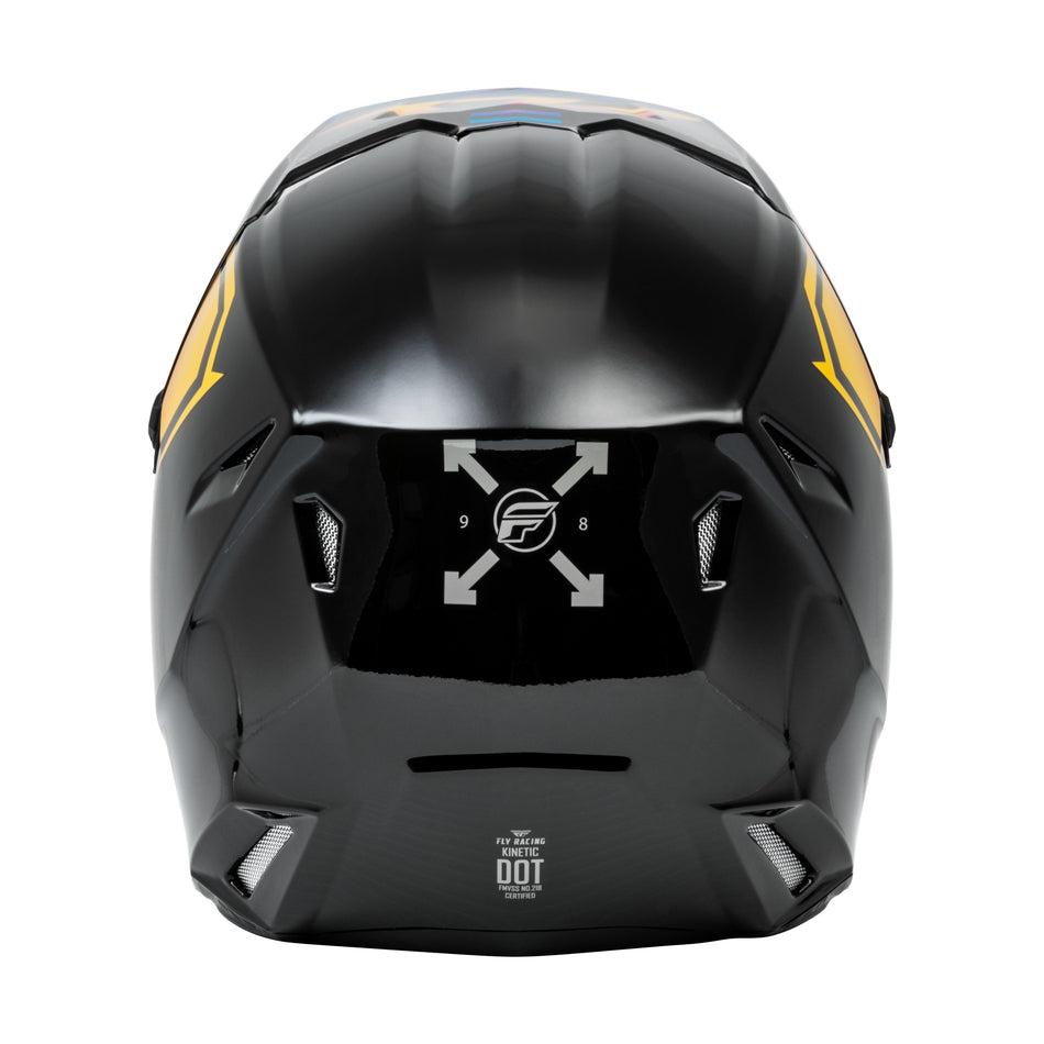 YOUTH KINETIC MENACE HELMET BLACK/SUNRISE YL - 73-8655YL-1