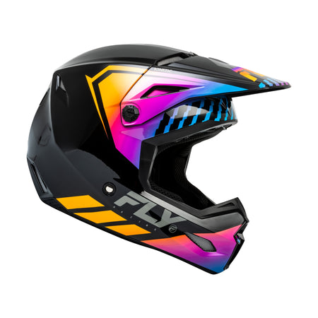 YOUTH KINETIC MENACE HELMET BLACK/SUNRISE YL - 73-8655YL-3