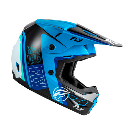 KINETIC RALLY HELMET BLUE/BLACK/WHITE 2X - 73-86602X-3