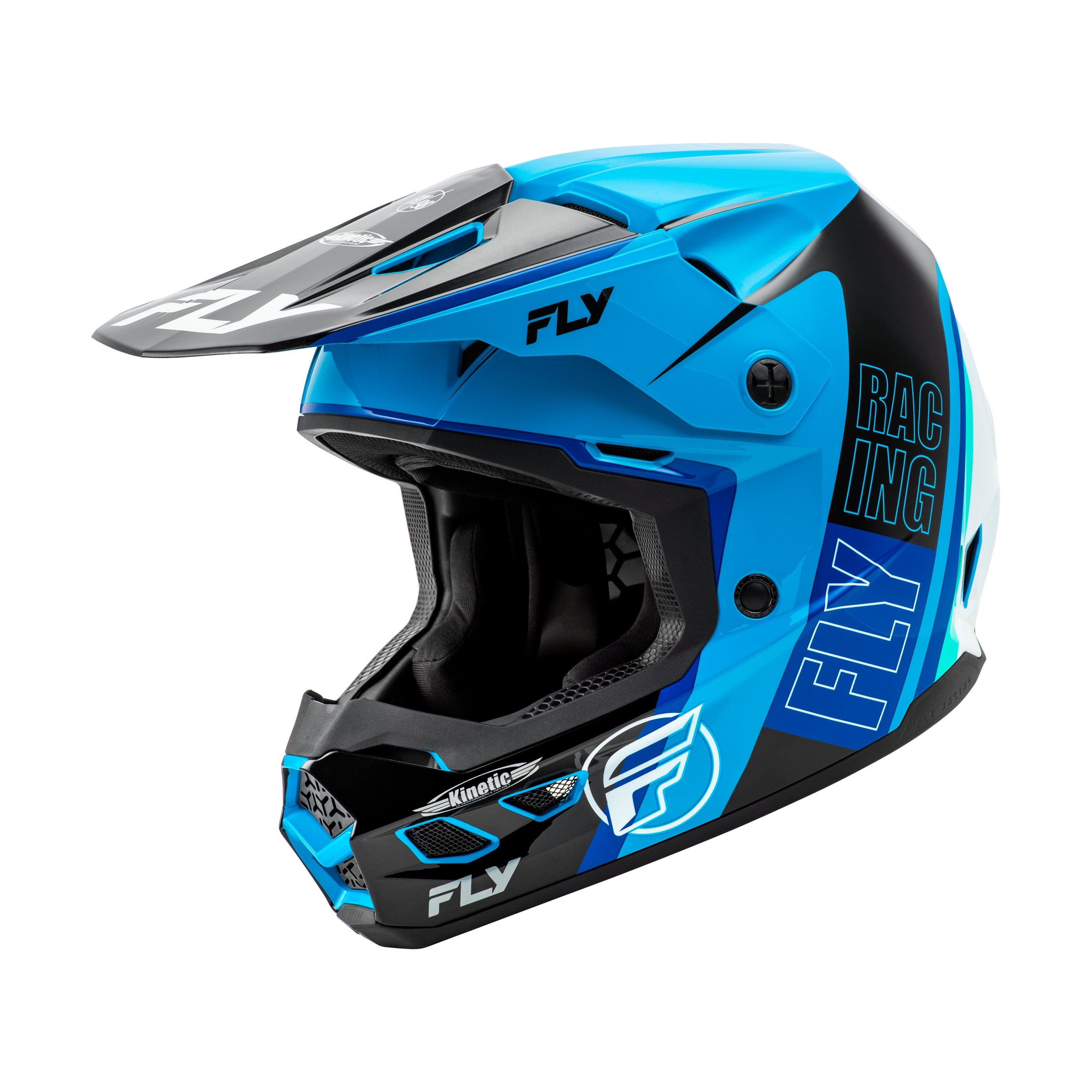 KINETIC RALLY HELMET BLUE/BLACK/WHITE 2X - 73-86602X