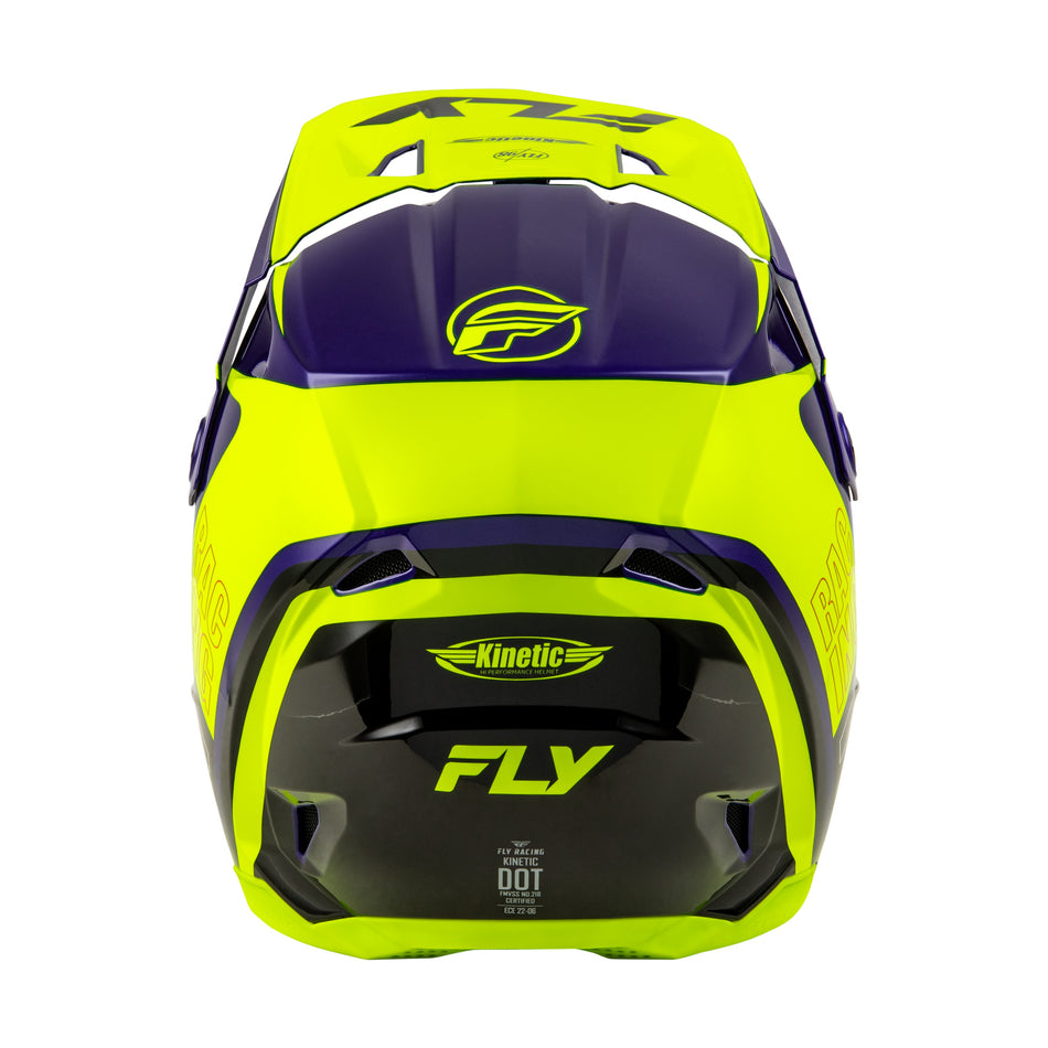 KINETIC RALLY HELMET HI-VIS/BLUE/BLACK SM - 73-8661S-1