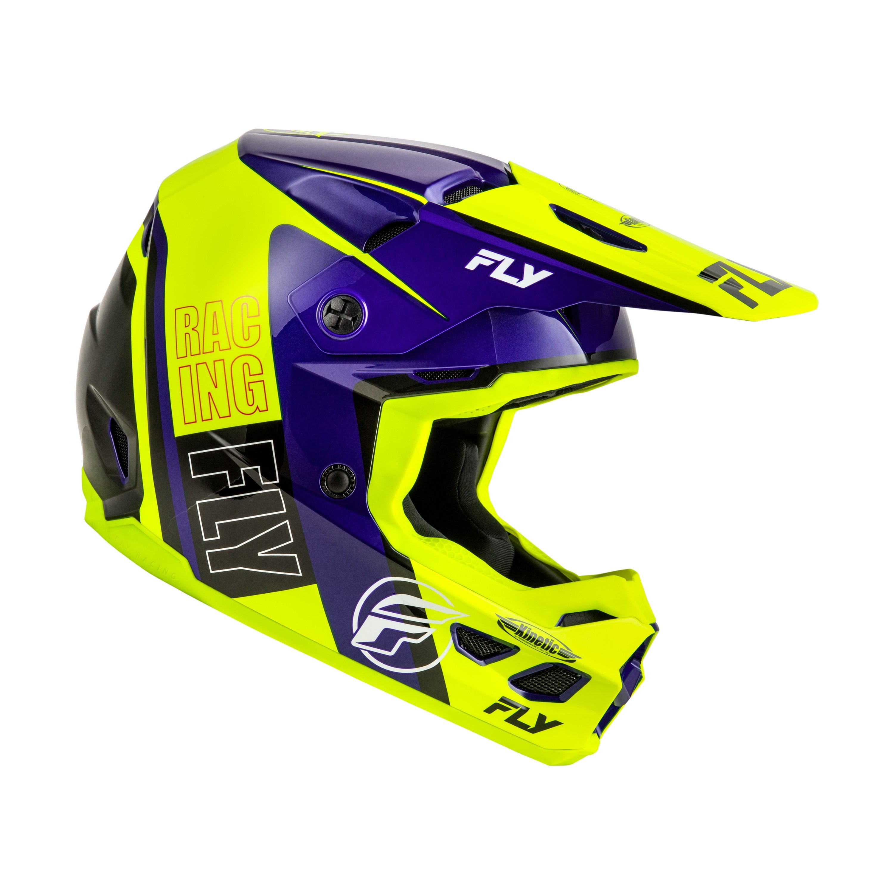 KINETIC RALLY HELMET HI-VIS/BLUE/BLACK XL - 73-8661X-3