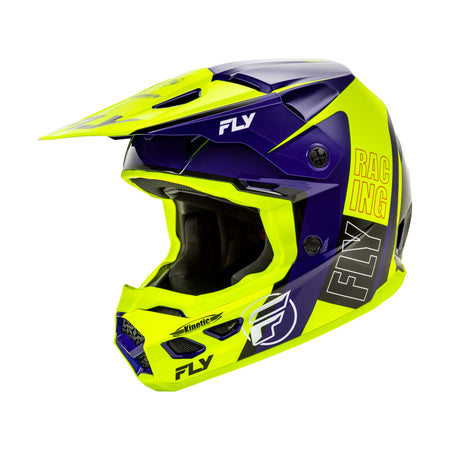 KINETIC RALLY HELMET HI-VIS/BLUE/BLACK XL - 73-8661X