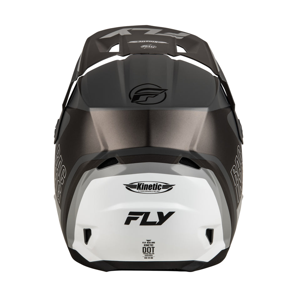 KINETIC RALLY HELMET MATTE GREY/BLACK/WHITE XS - 73-8662XS-1