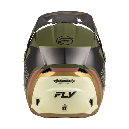 KINETIC RALLY HELMET MATT MOSS GRY/KHAKI/OFF-WHT 2X - 73-86632X-1