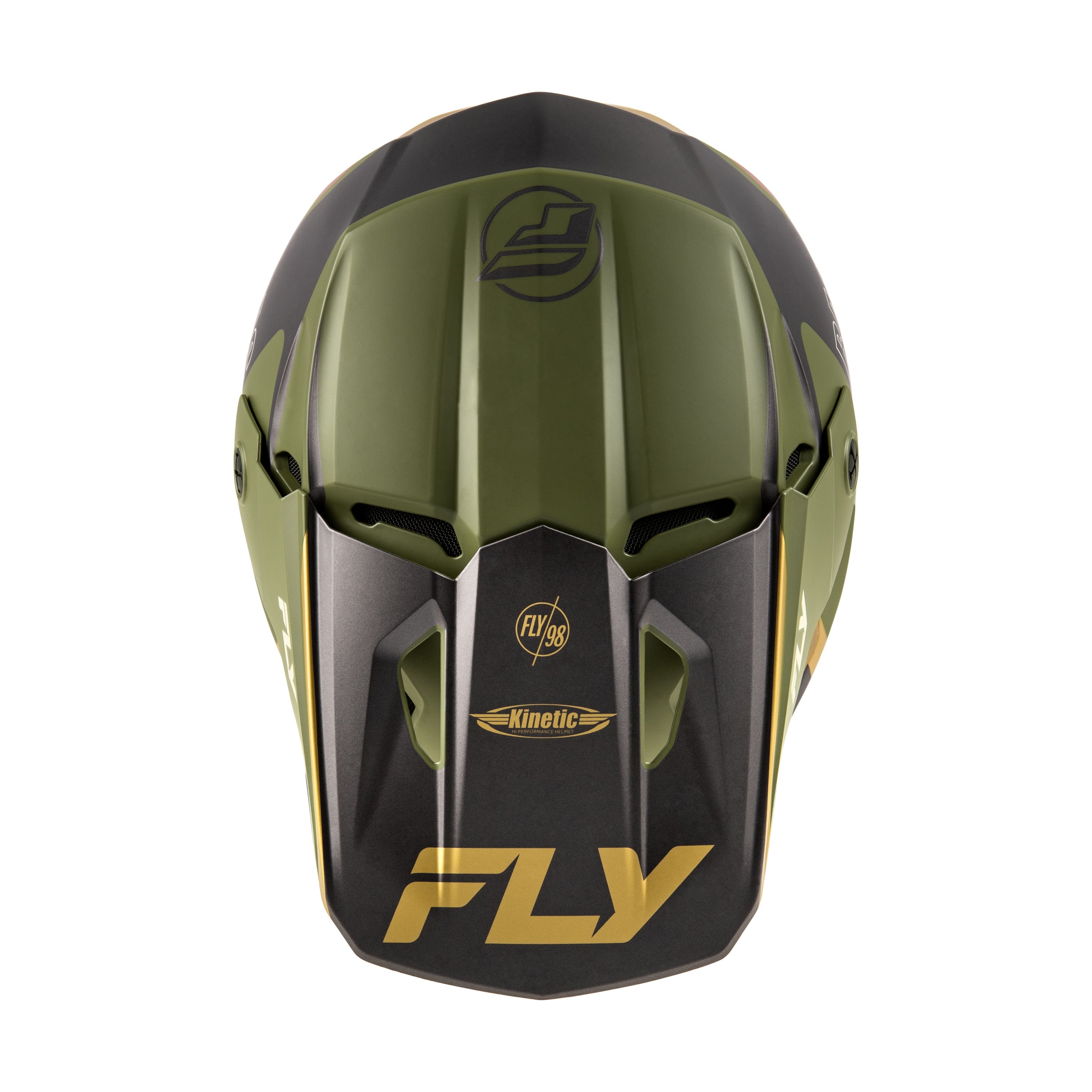KINETIC RALLY HELMET MATT MOSS GRY/KHAKI/OFF-WHT 2X - 73-86632X-2