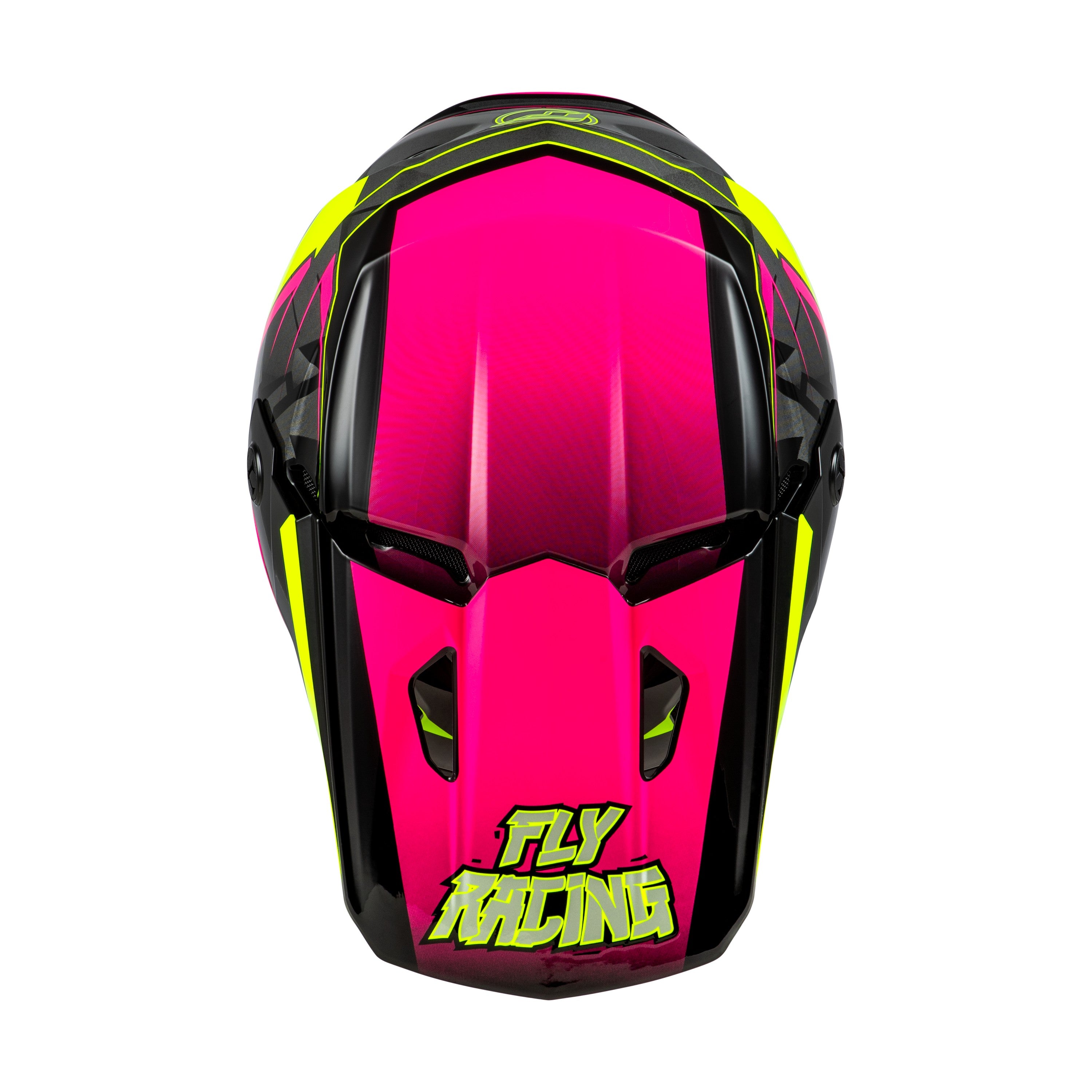 YOUTH KINETIC SCORCHED HELMET NEON PINK/HI-VIS/BLACK YS - 73-8666YS-2