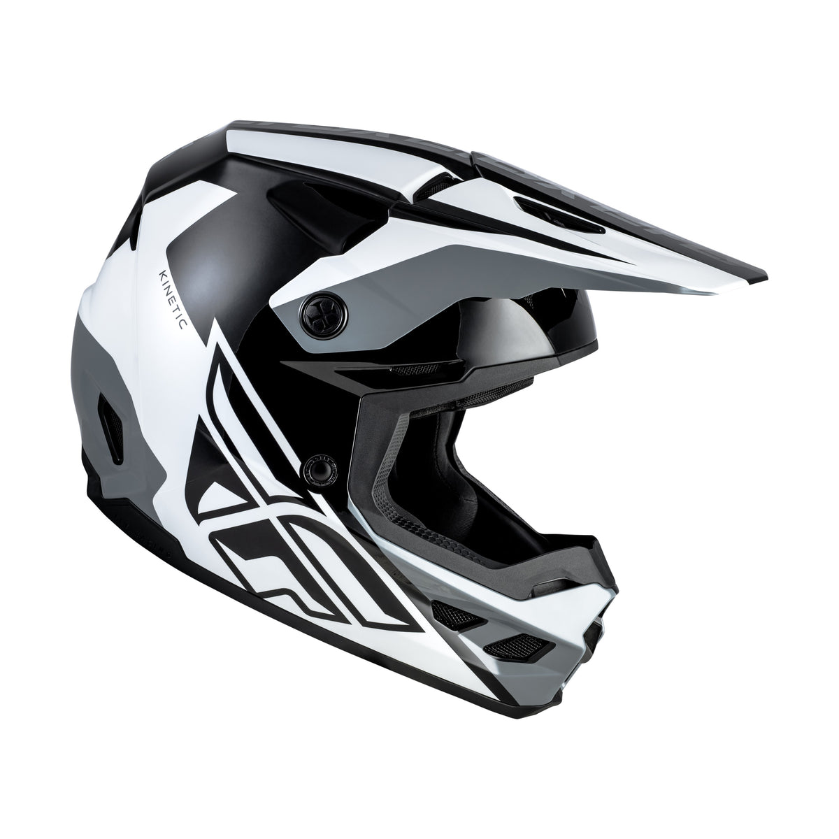 KINETIC CREST HELMET BLACK/WHITE/GREY SM - 73-8674S-3