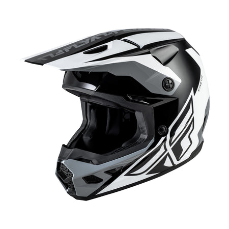 KINETIC CREST HELMET BLACK/WHITE/GREY XL - 73-8674X