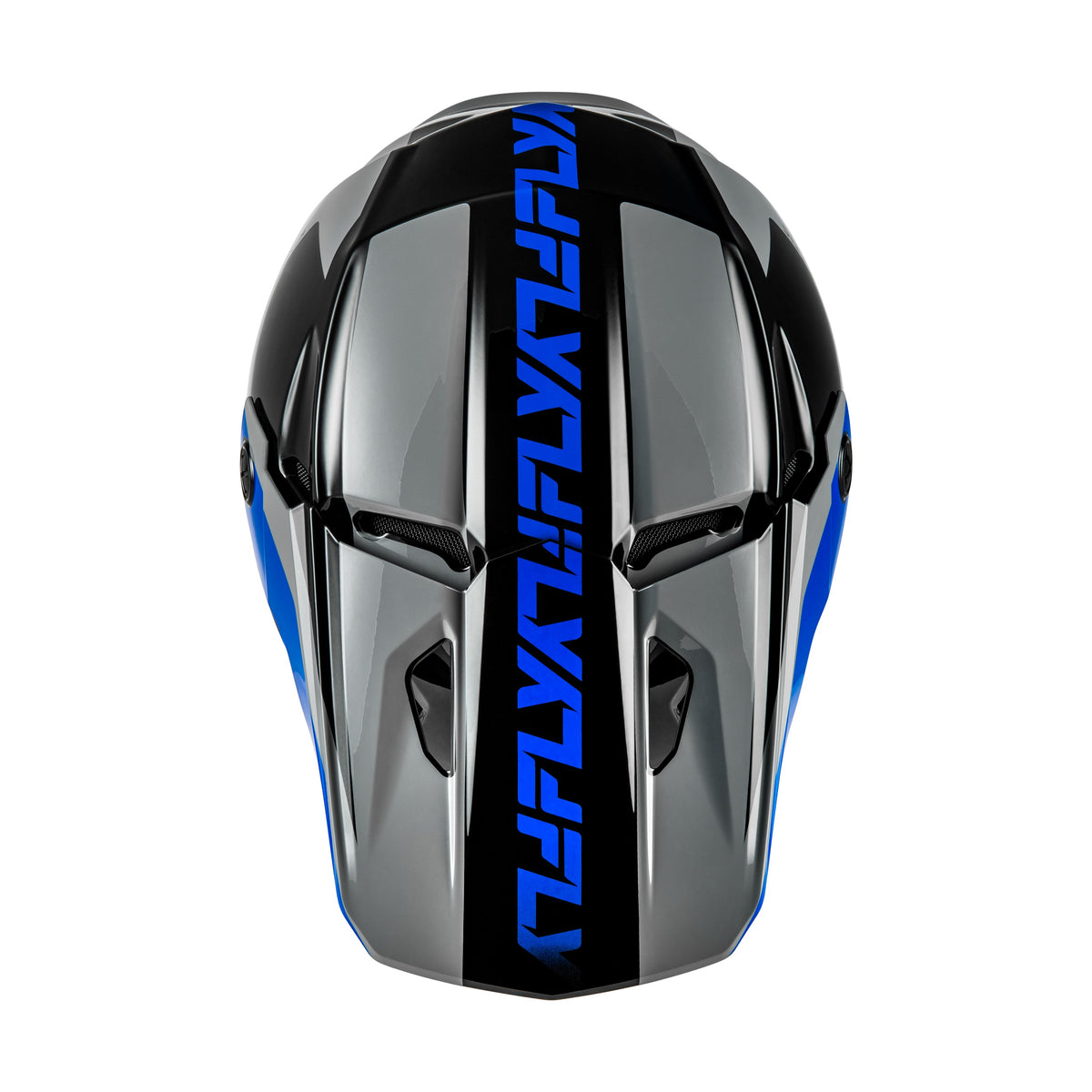 KINETIC CREST HELMET GREY/BLACK/BLUE MD - 73-8676M-2