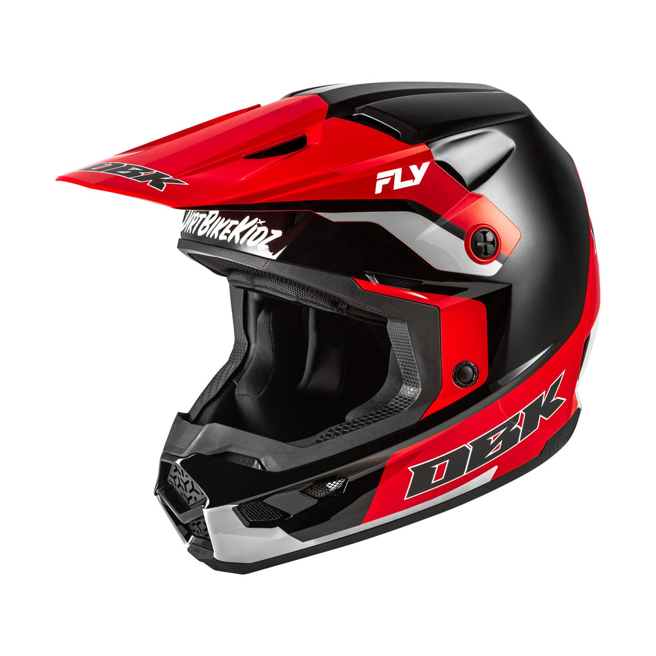 KINETIC DBK HELMET BLACK/RED/GREY SM - 73-8678S