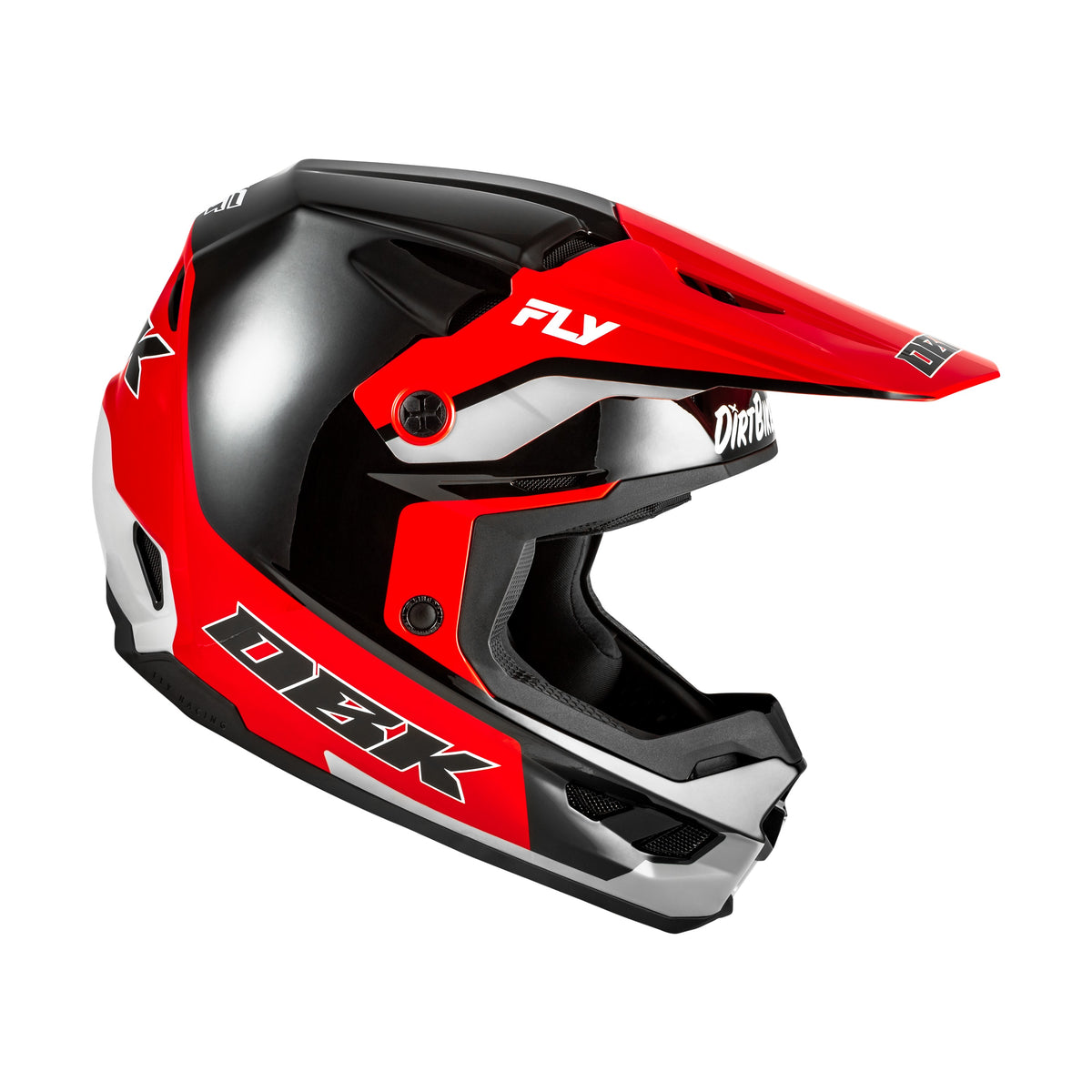 KINETIC DBK HELMET BLACK/RED/GREY XS - 73-8678XS-3
