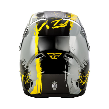 YOUTH KINETIC DRIP HELMET GREY/BLACK/YELLOW YL - 73-8679YL-1