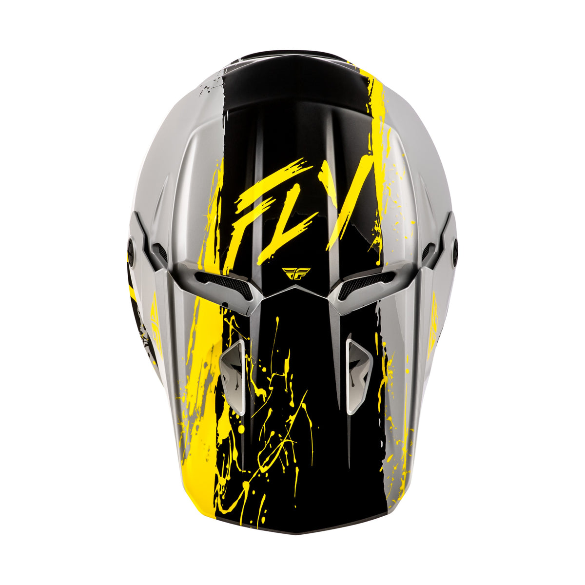 YOUTH KINETIC DRIP HELMET GREY/BLACK/YELLOW YL - 73-8679YL-2