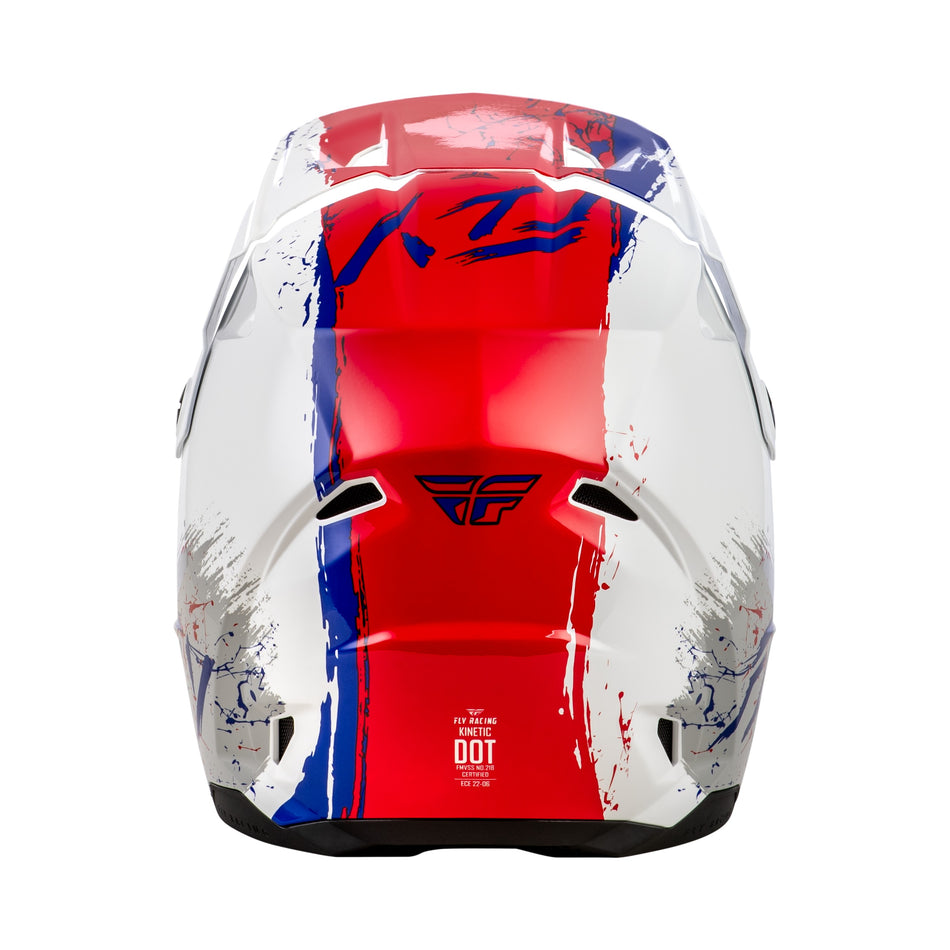 YOUTH KINETIC DRIP HELMET RED/WHITE/BLUE YL - 73-8681YL-1